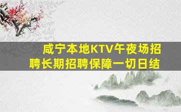 咸宁本地KTV午夜场招聘长期招聘保障一切日结